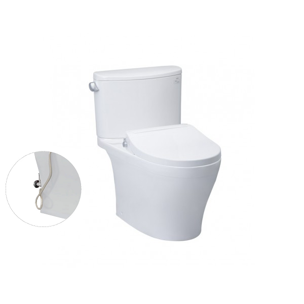 BÀN CẦU HAI KHỐI KÈM NẮP RỬA CƠ ECO-WASHER - CS767RE2