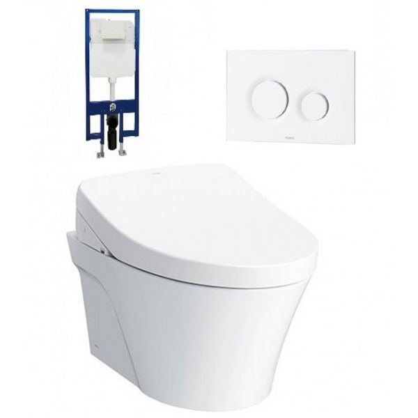 Bồn Cầu TOTO CW822REA/MB174P#WH/WH172AAT/TCF4911EZ Nắp Điện Tử Treo Tường