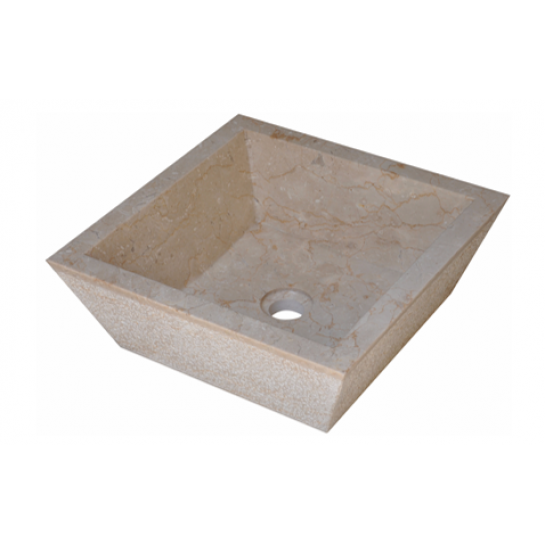 CHẬU RỬA ĐÁ CREAM MARBLE ĐẶT BÀN KANLY - MAR051I