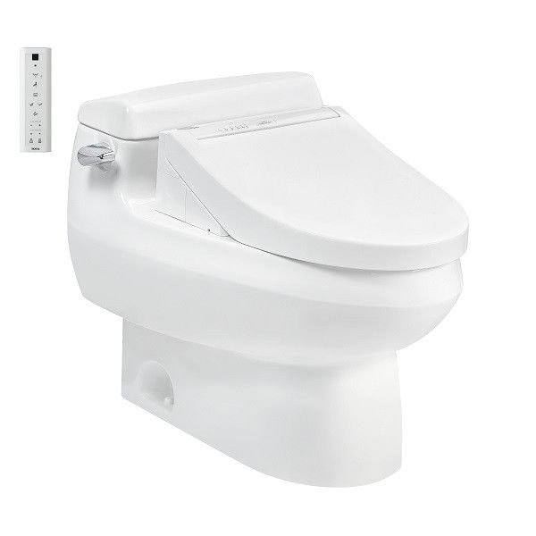 Bàn cầu một khối kèm nắp rửa điện tử WASHLET dòng C5 - MS688W14