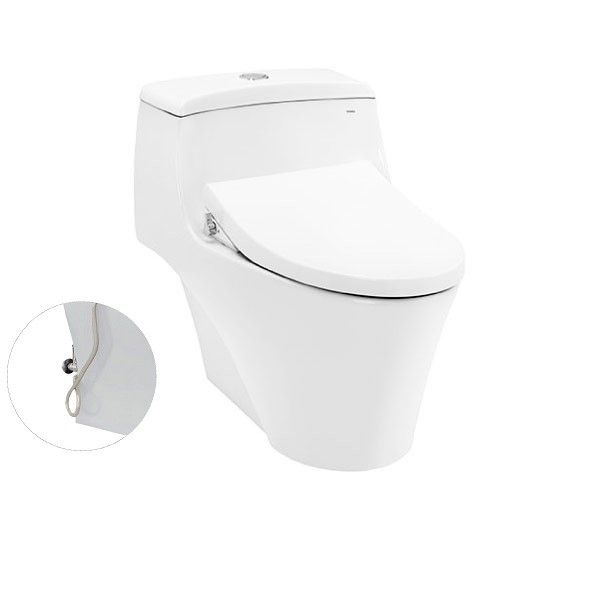 BÀN CẦU 1 KHỐI KÈM NẮP RỬA CƠ ECO-WASHER TCW1211A - MS823DRE4