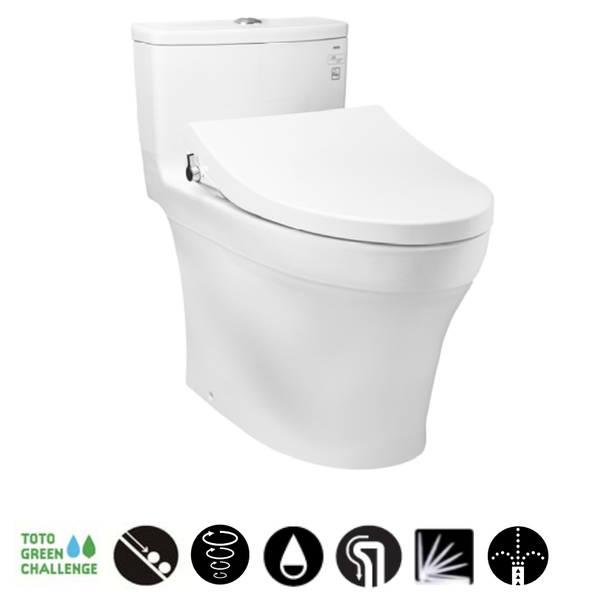 BÀN CẦU MỘT KHỐI TOTO KÈM NẮP RỬA CƠ ECO-WASHER MS885DE4