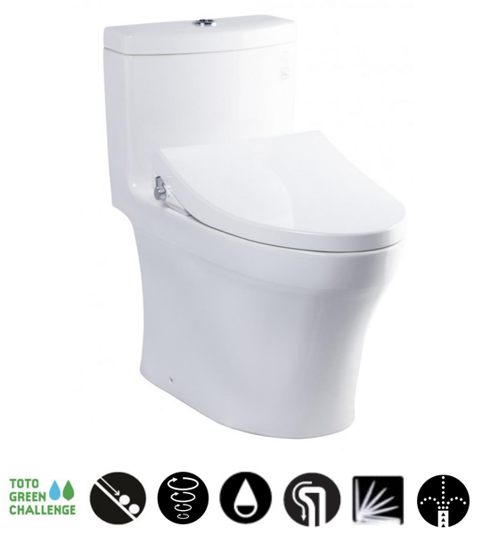 Bàn cầu một khối kèm nắp rửa cơ Ecowasher - MS887RE4