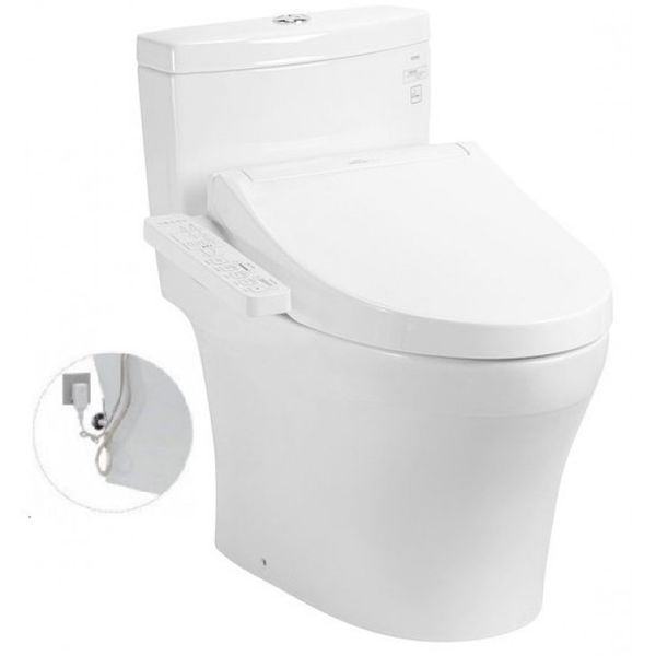 BÀN CẦU 1 KHỐI TOTO KÈM NẮP RỬA ĐIỆN TỬ WASHLET DÒNG C2 - MS889DRW16