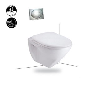 BÀN CẦU KÉT NƯỚC ÂM COTTO - MÀU TRẮNG - SC199(F)