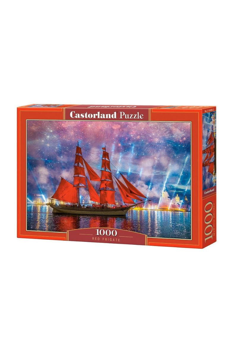 Xếp hình puzzle thuyền buồm đỏ 1000 mảnh
