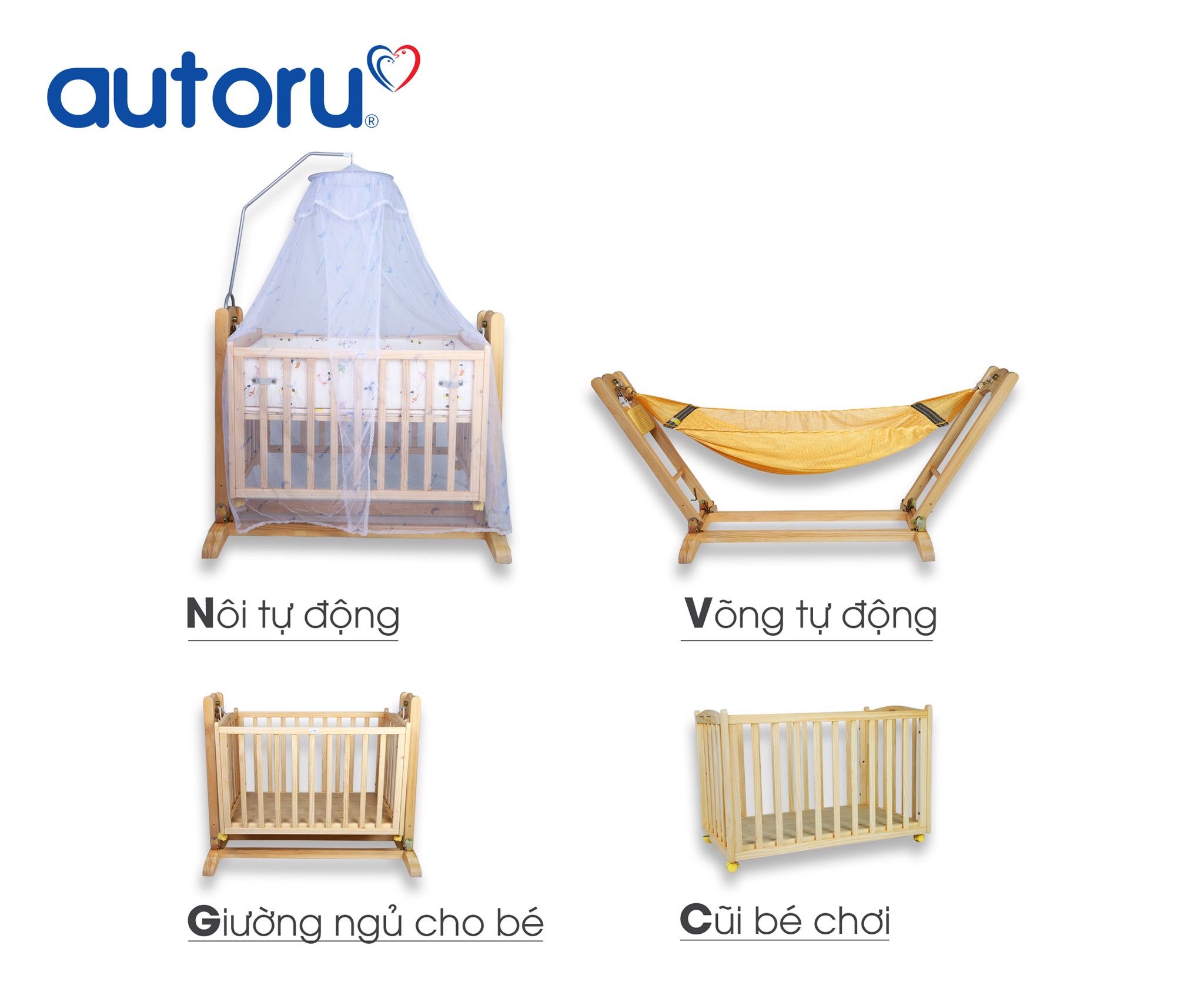 Nôi gỗ đa năng