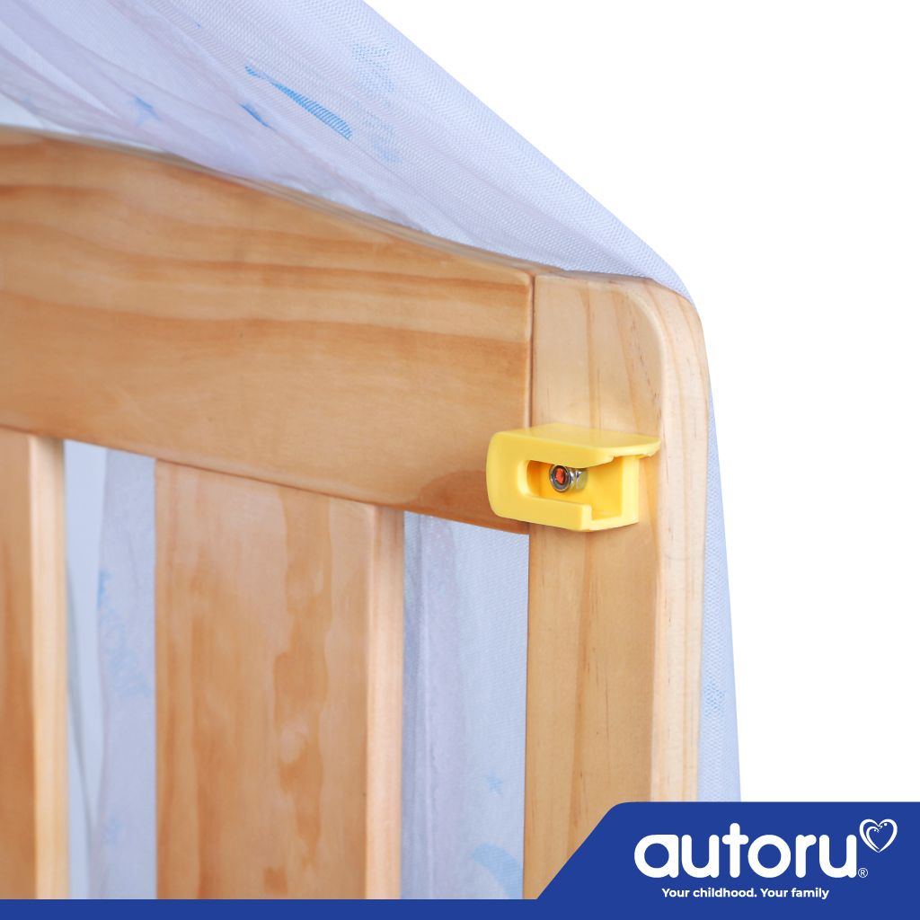 Cũi gỗ nan lớn (không kèm bộ quây nệm gối)