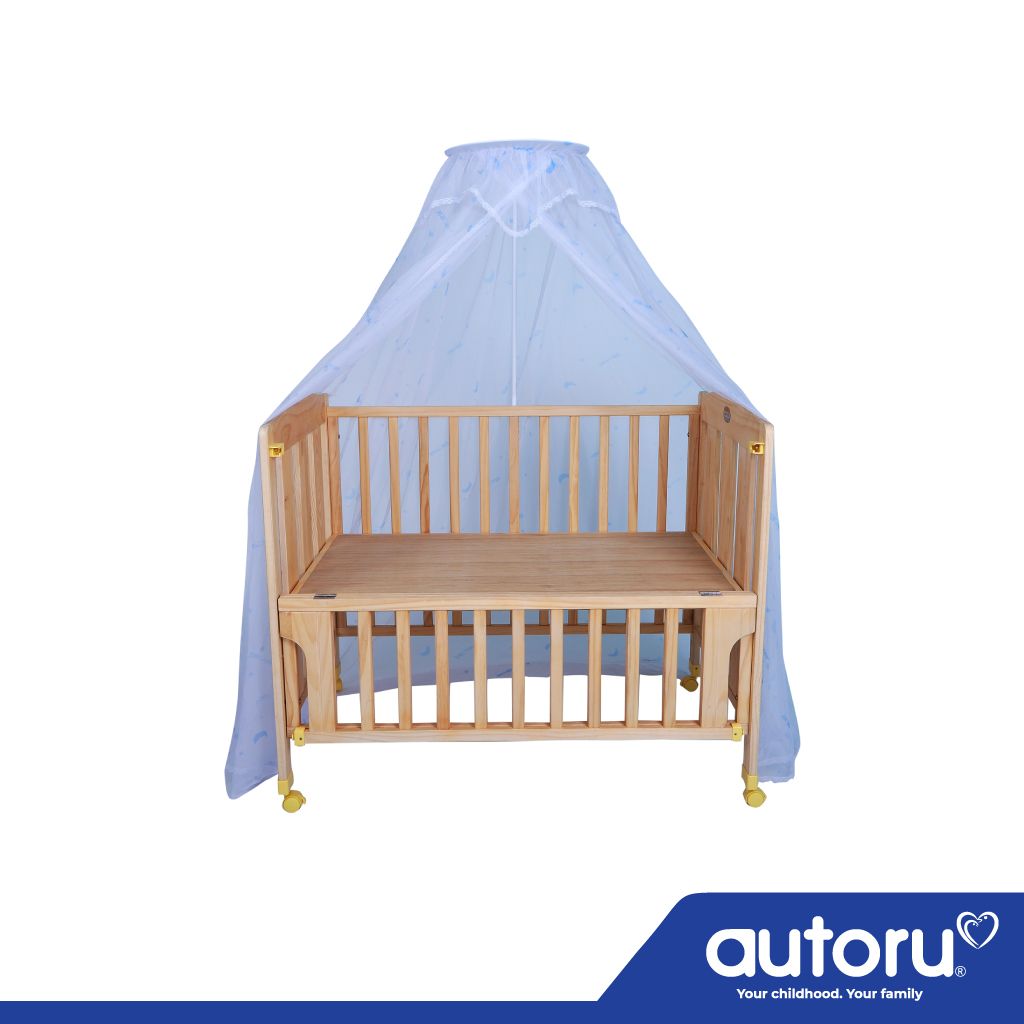 Cũi gỗ nan lớn (không kèm bộ quây nệm gối)