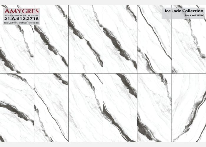 Á Mỹ Jewelry Marble 2718 600 x 1200 mm (Porcelain)