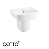  Chậu Lavabo COTTO C0141/C4241 Brio Chân Ngắn 