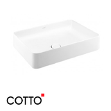  Chậu Lavabo COTTO C003427 Đặt Bàn Sensation Rectangle 