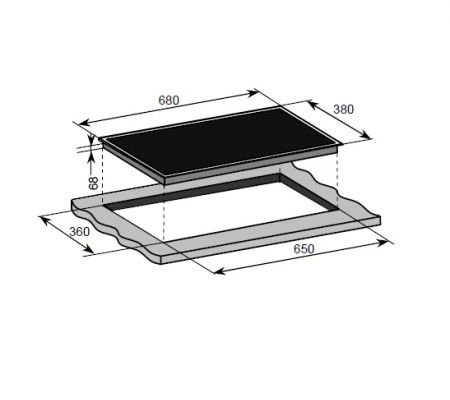 BẾP TỪ 2 VÙNG NẤU BAUMATIC BHI244