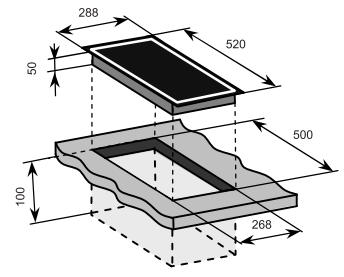 BẾP TỪ DOMINO 2 VÙNG NẤU BAUMATIC BHI305