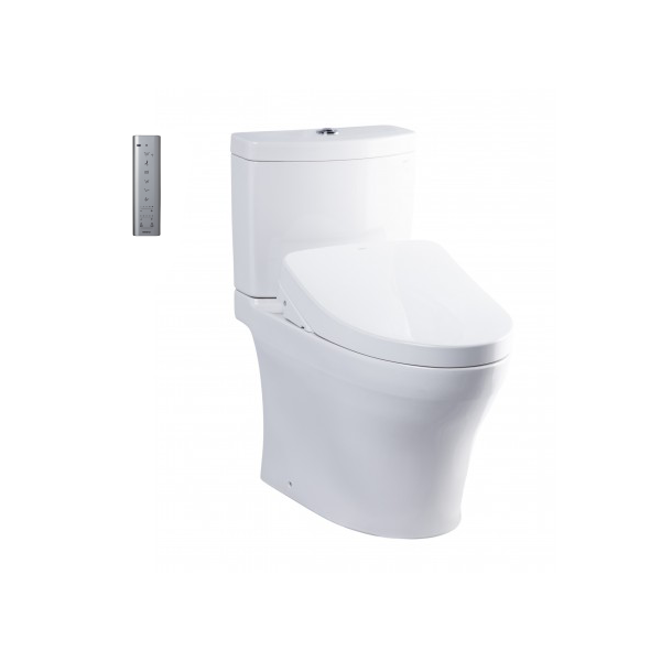  TOTO Bàn cầu hai khối kèm nắp rửa điện tử WASHLET dòng S7 CS769CDRW12XW 