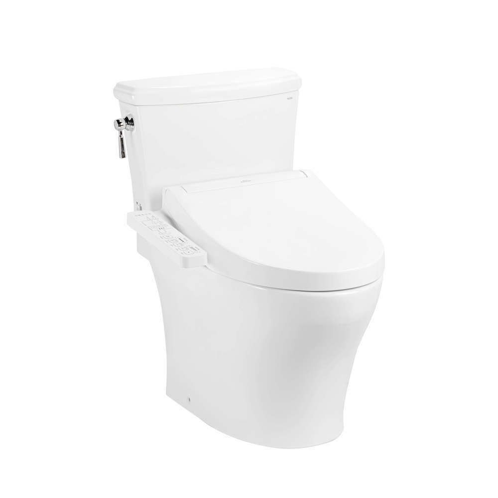 TOTO Bàn cầu hai khối kèm nắp rửa điện tử WASHLET dòng C2 CS986CGW17XW