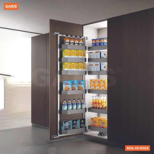 Garis - Tủ đồ khô 6 tầng, khay nhôm, cánh mở MS6.45GA