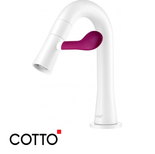  Vòi Lavabo COTTO CT1301C43VR#WH Soft Paddle Lạnh 