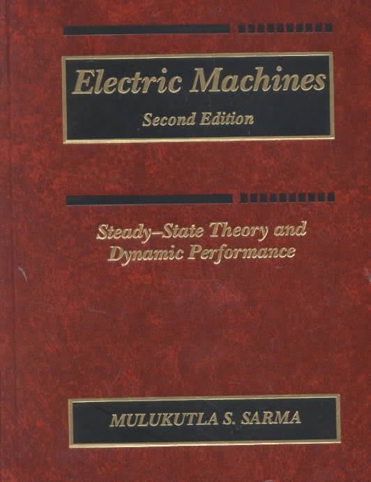 Electric Machines Sarma 02 HB