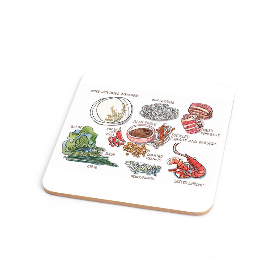 Wood Coaster Yummy 01