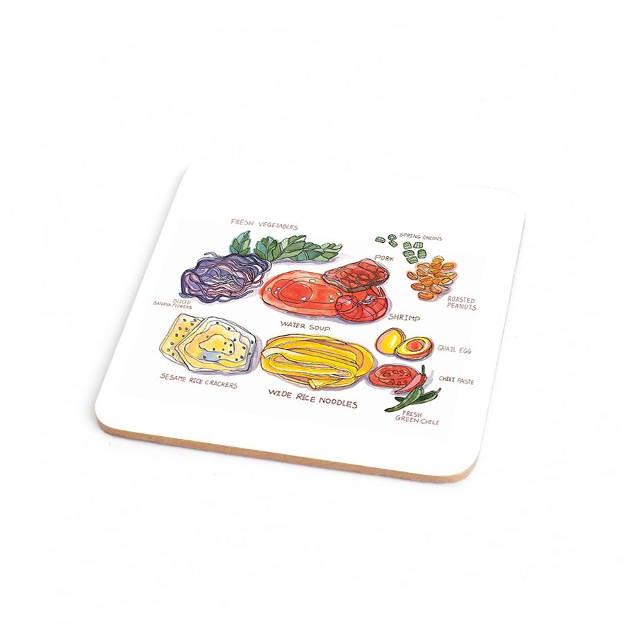 Wood Coaster Yummy 05