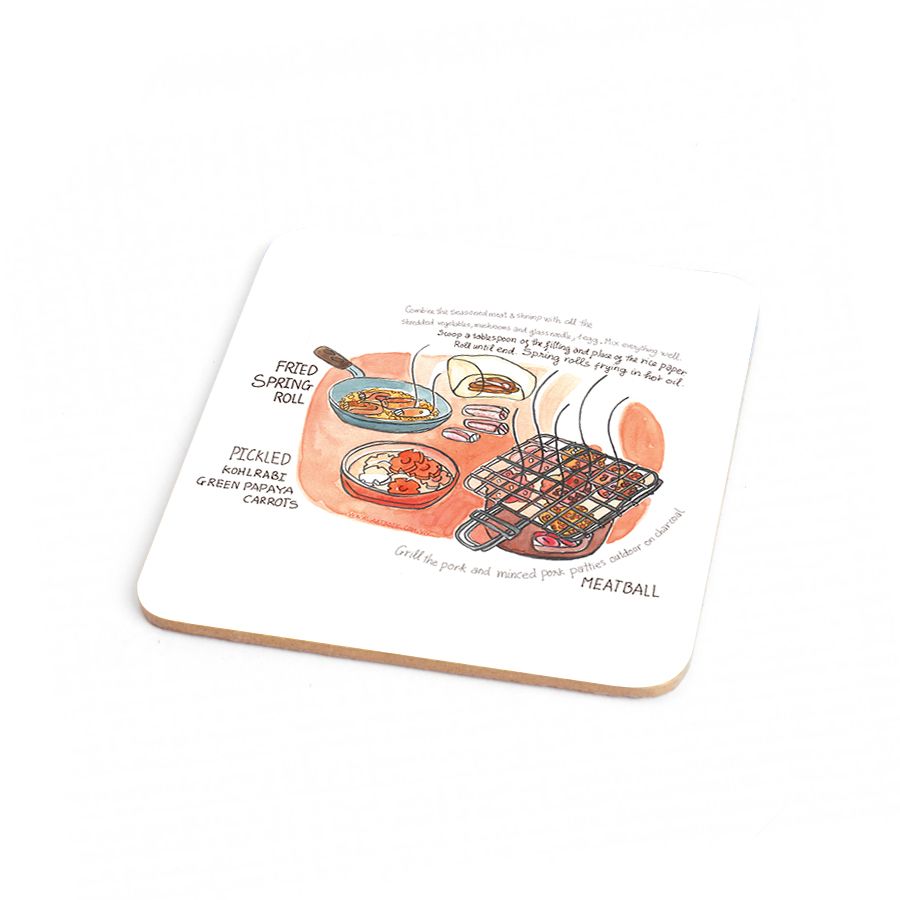 Wood Coaster Yummy 21
