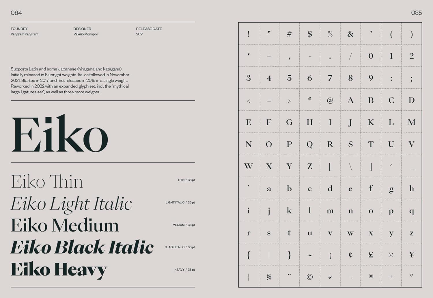 Serif in Use: A Collection of Serif Typefaces