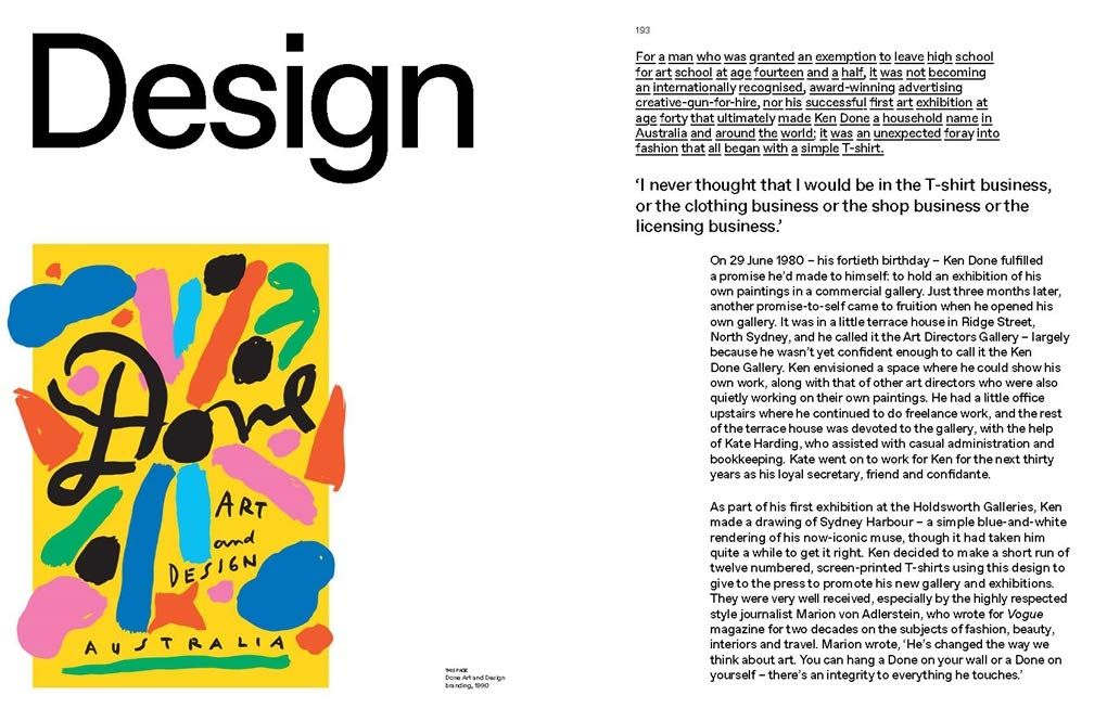 Ken Done Art Design Life /anglais_Ken Done_9781760760854_Thames and Hudson Ltd