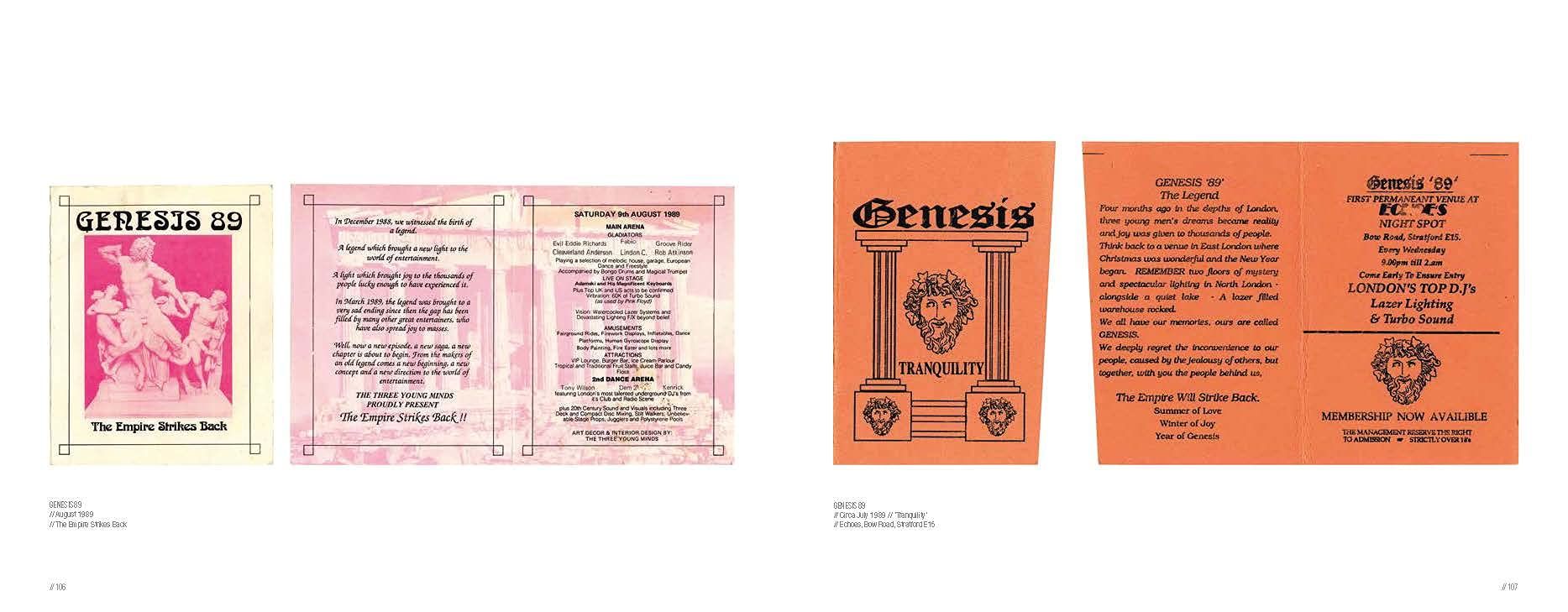 Rave Art: Flyers, invitations and membership cards