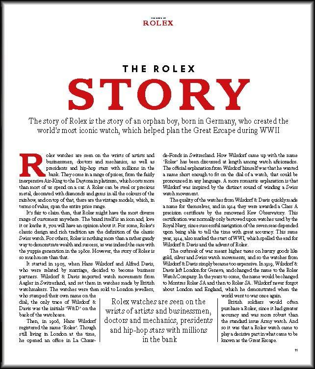 The Book of Rolex