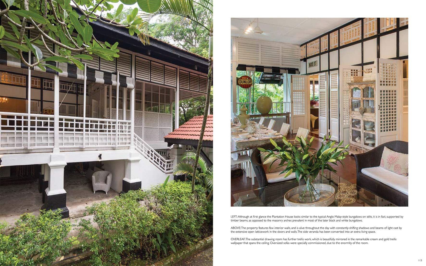 Singapore Colonial Style: Interiors of Black & White Houses