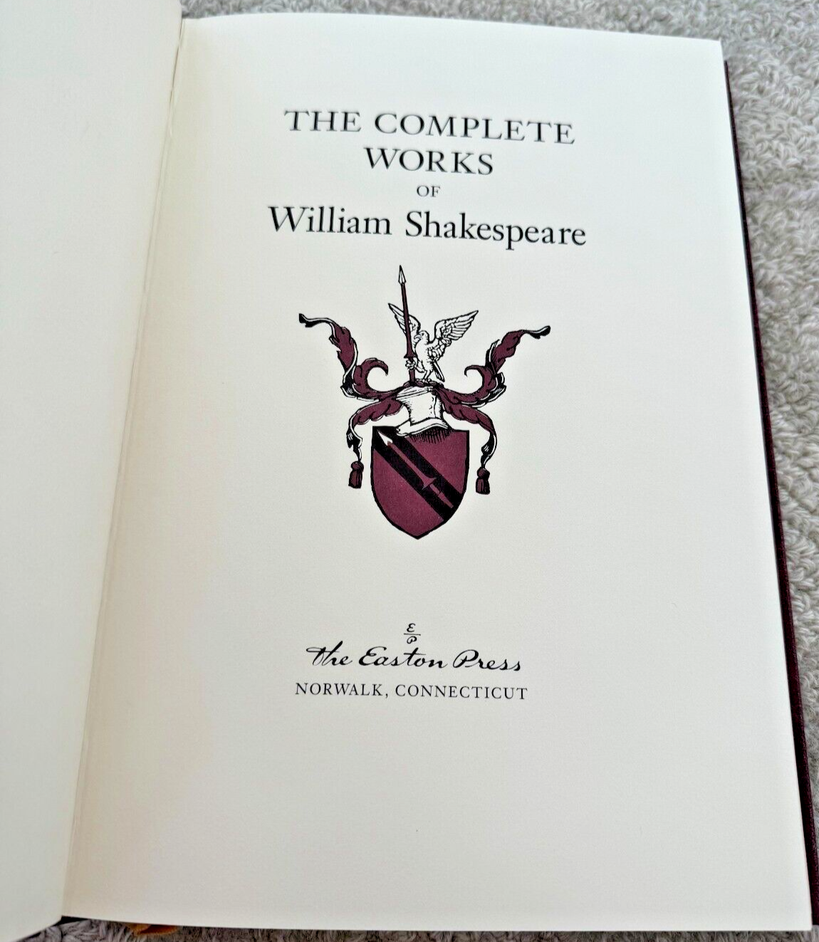 Easton Press Complete Works of William Shakespeare 39 Vol Set