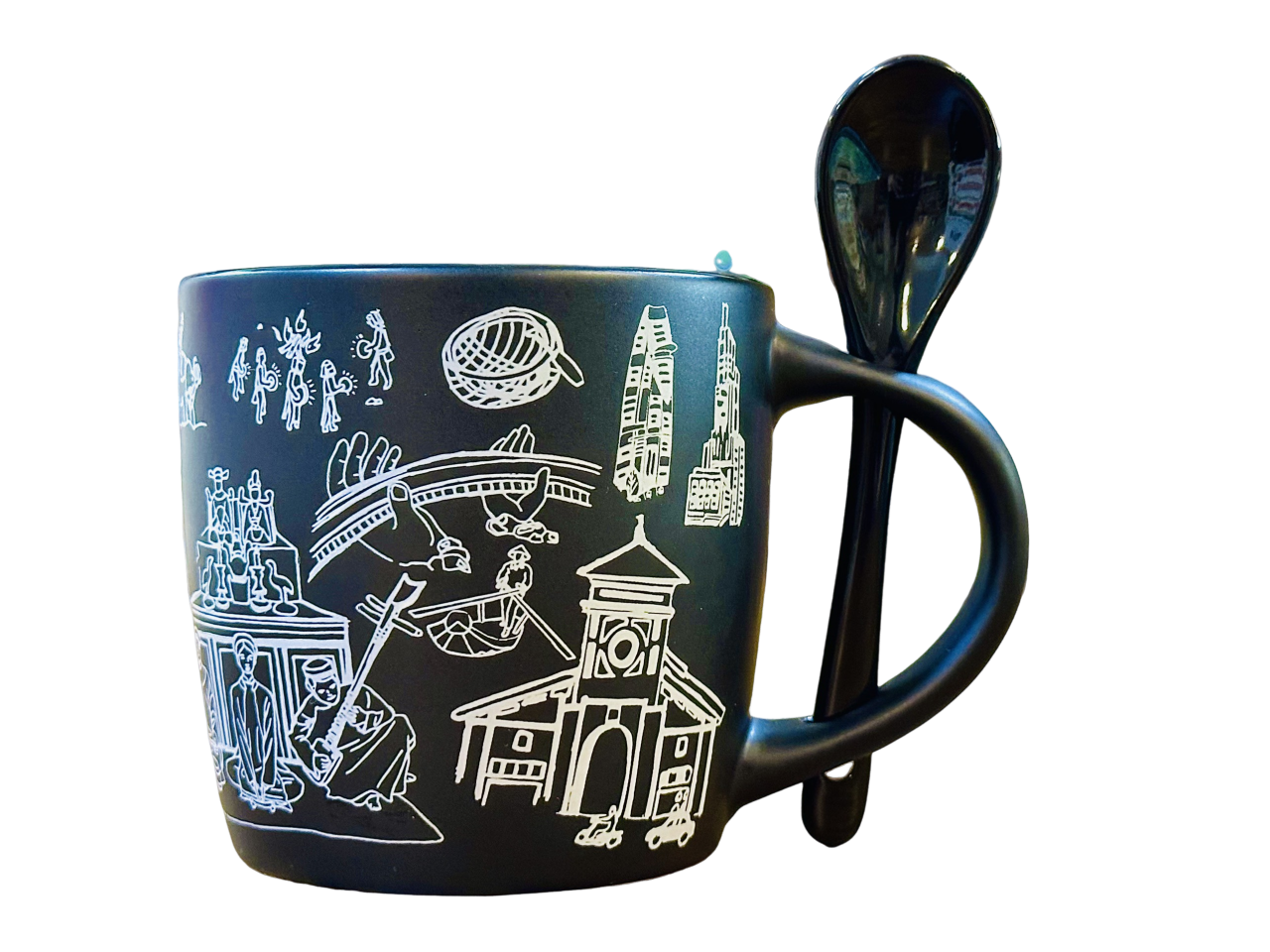  CERAMIC MUG - BLACK COFFEE AND TEA 