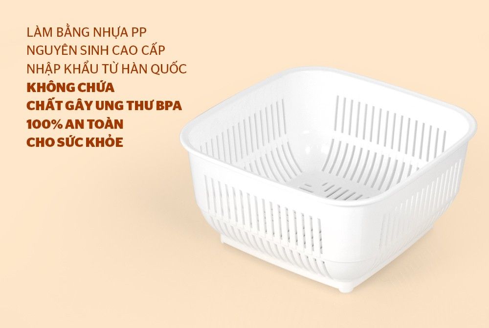 Rổ đựng thực phẩm Biozone 16cm KB-BA16W