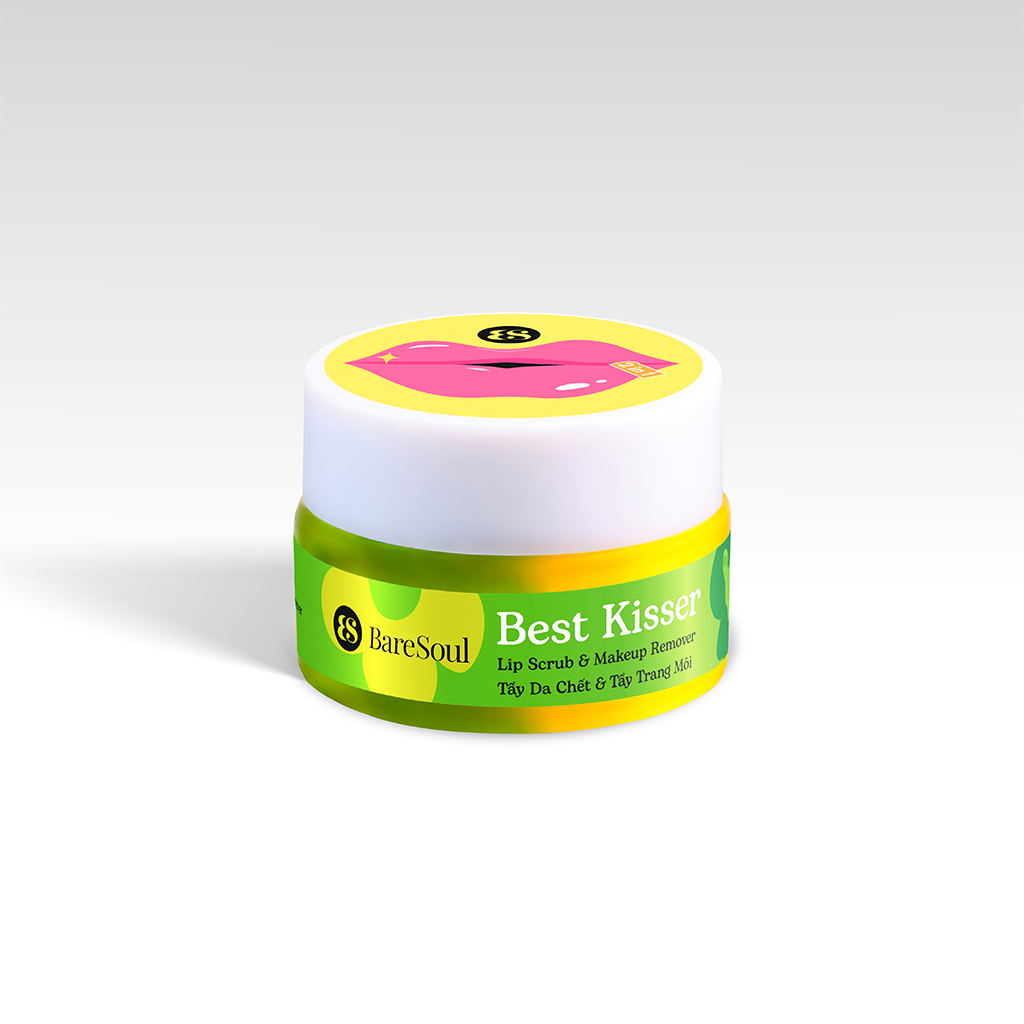 Tẩy Da Chết Kiêm Tẩy Trang Môi BareSoul Best Kisser Lip Scrub & Make Up Remover 20g