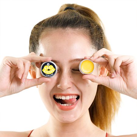 Combo bánh xà phòng BareSoul Herbal Scrub & Soap giảm mụn 100g + Son dưỡng không màu Best Kisser Lip Balm & Mask 10g