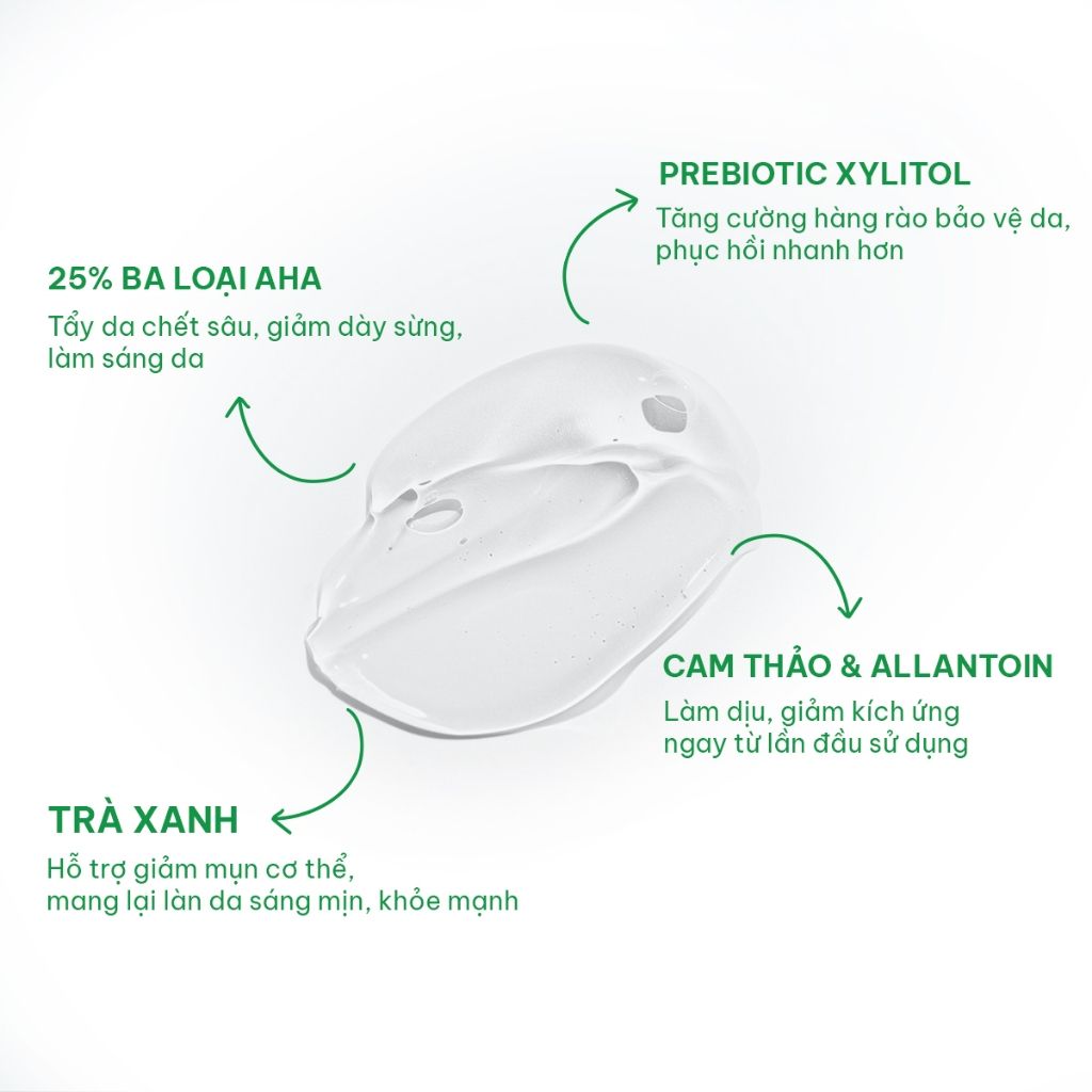 COMBO Peel Glowy 50g, kem dưỡng Juicy 50g giúp làm sáng, giảm thâm mông, nách, bikini, đầu gối, khuỷu tay