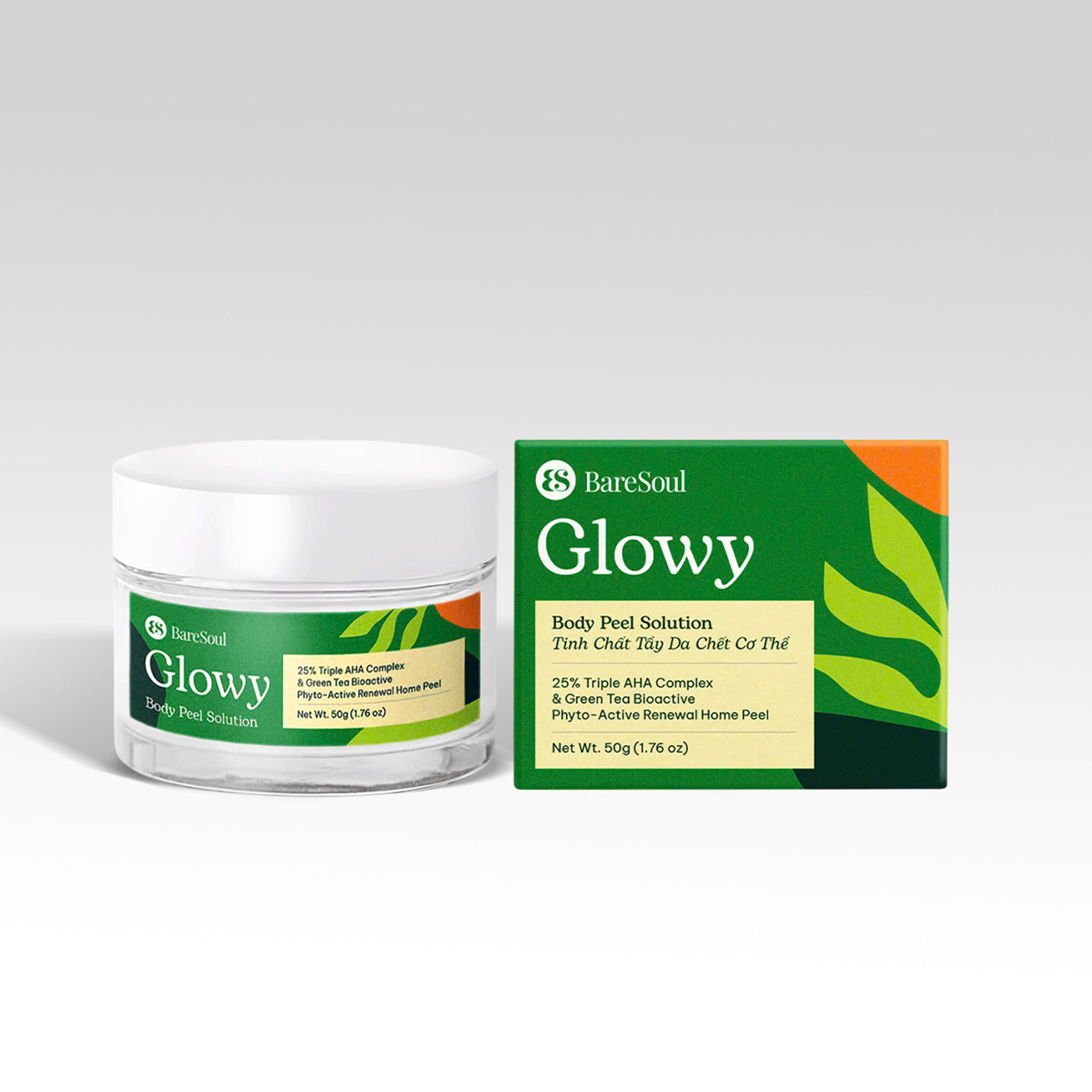 (Công thức mới) Tinh chất tẩy da chết cơ thể Glowy Body Peel Solution 50G