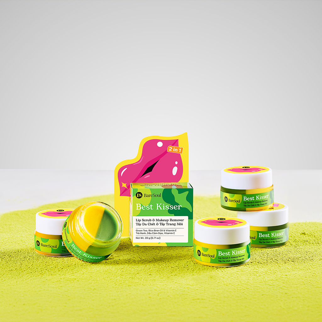 Tẩy Da Chết Kiêm Tẩy Trang Môi BareSoul Best Kisser Lip Scrub & Make Up Remover 20g