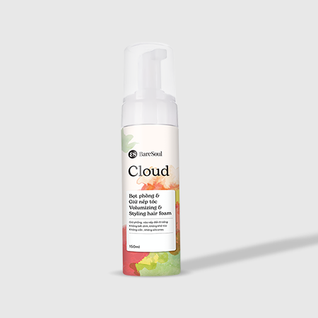  Bọt phồng và giữ nếp tóc BareSoul Cloud Styling Hair Foam 150ml 