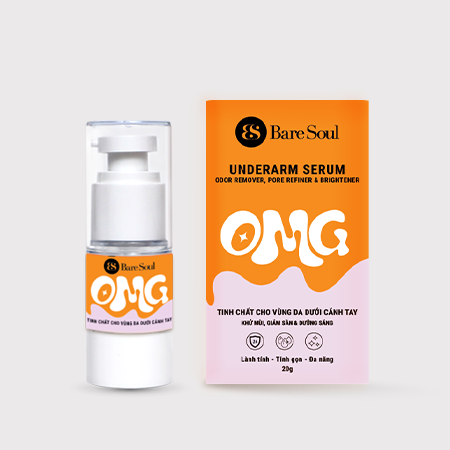 Serum nách khử mùi, giảm sần & dưỡng trắng Baresoul OMG Underarm Serum 20g