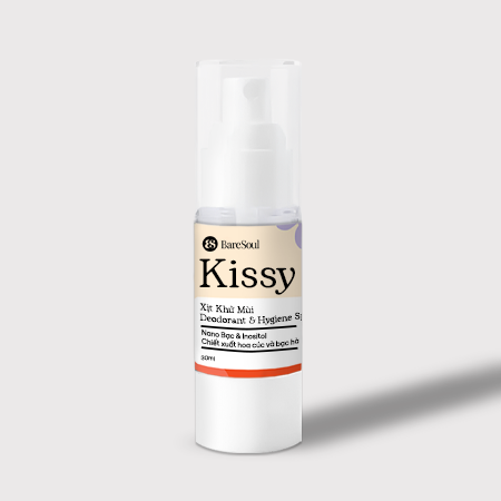 Xịt Khử Mùi & Vệ Sinh Vùng Kín BareSoul Kissy Intimate Deodorant & Hygiene Spray 30ml