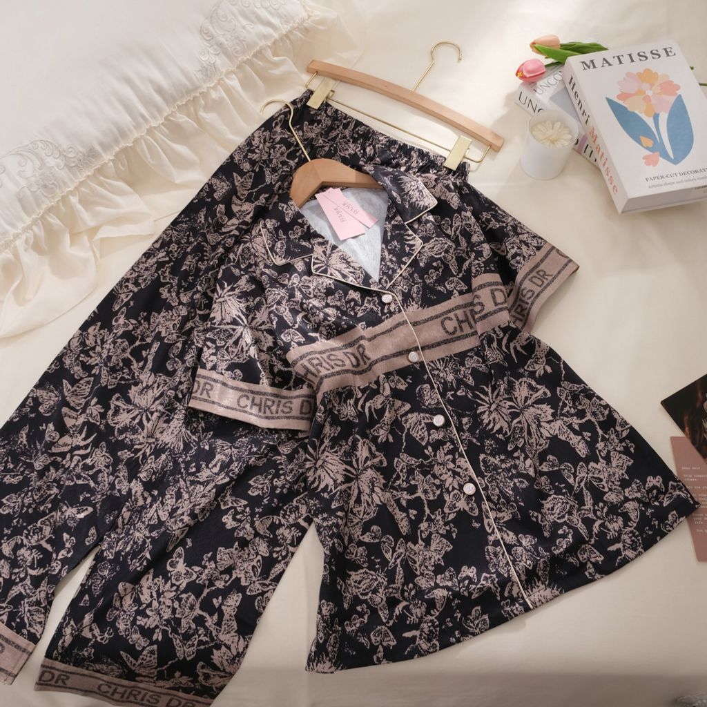 Bộ pyjama lụa xước PM7895