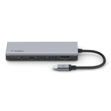  Hub chuyển đổi Belkin 7 trong 1 USB-C Multiport - HDMI 4K 30Hz, 100W PD, 2xUSB-A 3.0, 3.5 mm audio, SD 3.0,microSD 3.0 