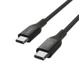  Cáp USB C - C vỏ dù, công suất 240W, USB-C PD3.1, 2 mét, màu đen Belkin 