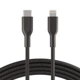  Cáp sạc nhanh Lightning to USB-C Belkin Playa vỏ dù, 1m & 2m PM1004 