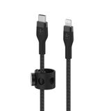  Cáp BoostCharge™ PRO Flex USB-C to Lightning vỏ silicon bọc dù kèm nút nam châm 