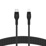  Cáp BoostCharge™ PRO Flex USB-C to Lightning vỏ silicon bọc dù kèm nút nam châm 