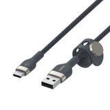  Cáp sạc USB Type C BOOST↑CHARGE™ PRO Flex Belkin vỏ silicon bọc dù 60W 1m (tương thích iPhone 15) 