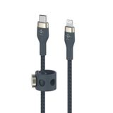  Cáp BoostCharge™ PRO Flex USB-C to Lightning vỏ silicon bọc dù kèm nút nam châm 